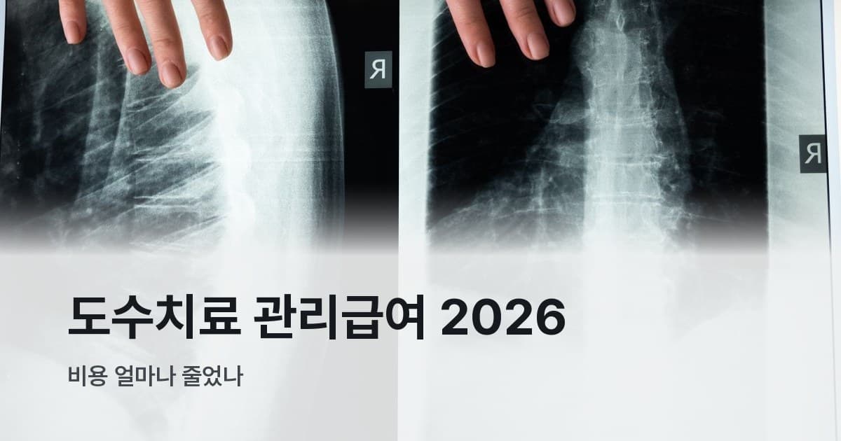 척추 엑스레이 필름 두 장을 나란히 놓고 손으로 가리키는 모습